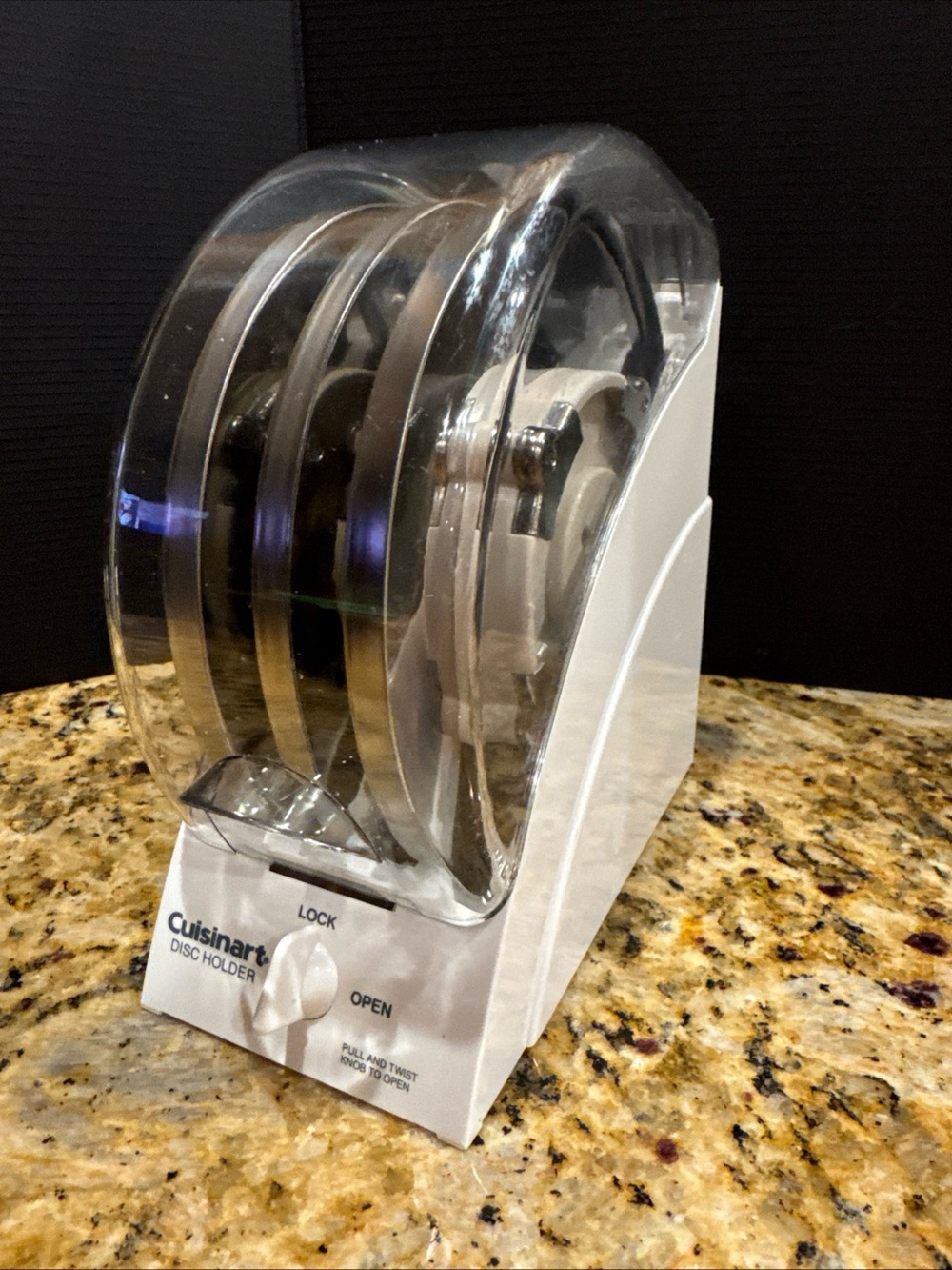 Cuisinart Disc Holder and Three Discs: 2mm: 3mm: 4mm clean never used